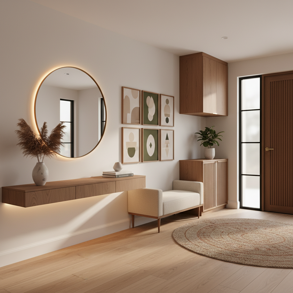 玄关装修效果图大全(入户门玄关装修效果图大全):2024最新精选设计案例