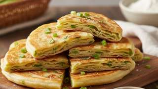 葱油饼的家常做法（香酥葱油饼的家常做法）：金黄酥脆，层层分明